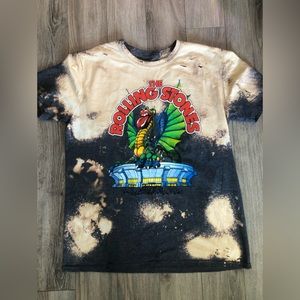 ROLLING STONES distressed acid washed graphic tee